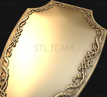 3D model Shield with an ornament (STL)